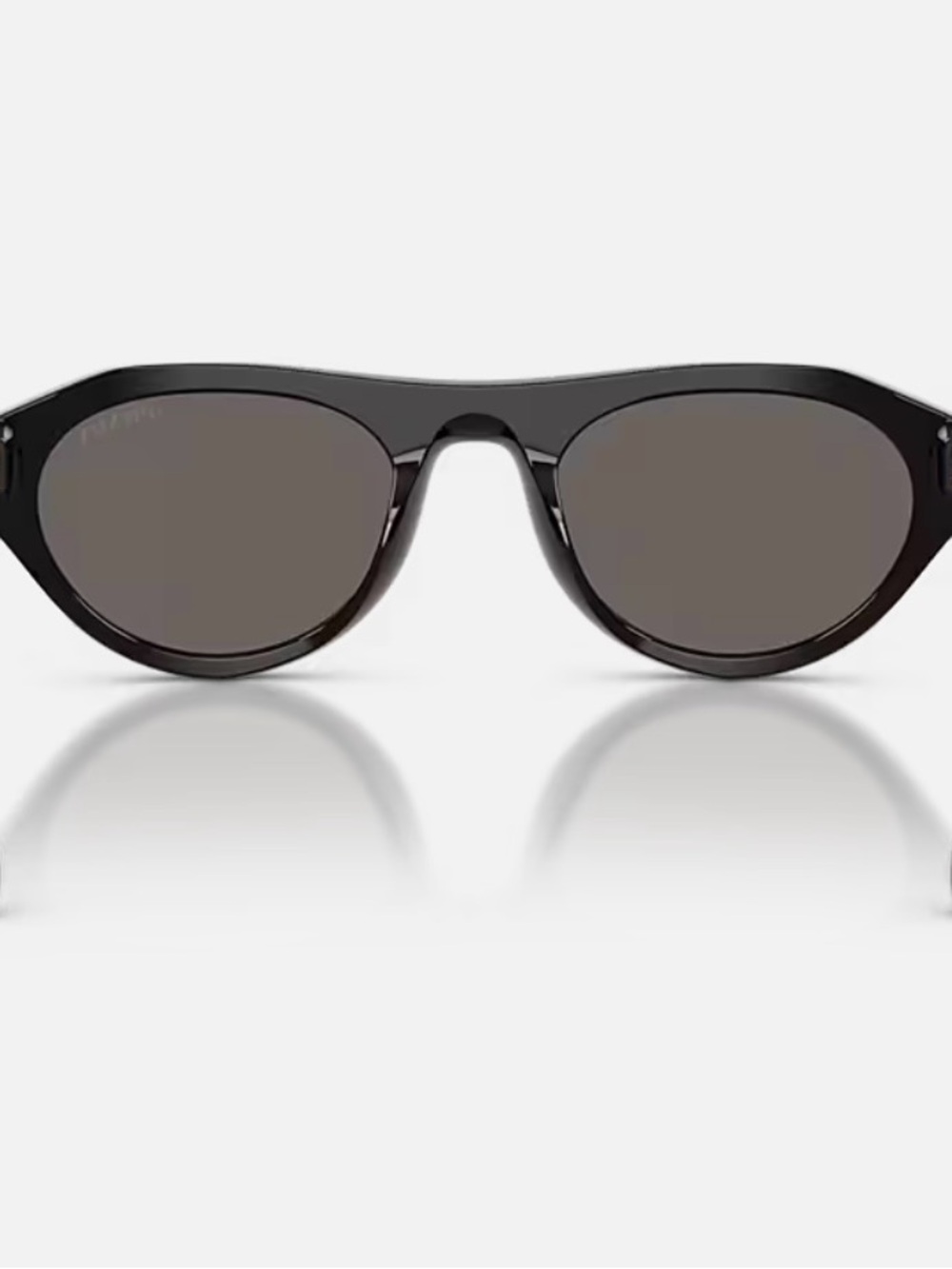Prada Black Cat-Eye Sunglasses with Gold Accents - Picture 4 of 12
